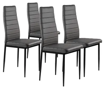 Obrázek produktu pro ModernHome DC855-4 Sada 4 jídelních židlí z , šedé