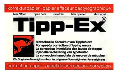 Produktbild von Tipp Ex Korrekturpapier weiß 10 Blatt für saubere Korrekturen