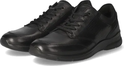 Zdjęcie produktu dla Niskie buty męskie Ecco skórzane i tekstylne czarneRozmiar:49