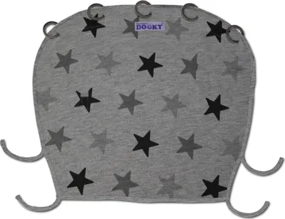 Zdjęcie produktu dla Dooky 1026616, Osłona przeciwsłoneczna, Bawełna, Szary, Wzór, Fotelik samochodowy, Wózki dla dzieci, Light rain resistant, Wiatroodporny, Noise protection