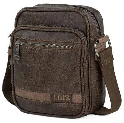 Immagine prodotto di Lois - Borsa a tracolla in pelle da uomo, elegante, da portare a spalla