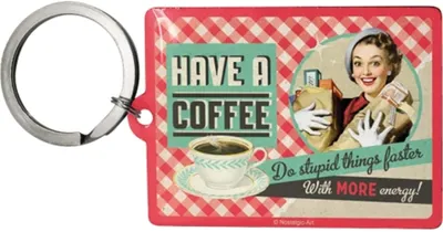 Obrázok produktu pre Nostalgic-Art - Prívesok na kľúče - Say It 50's - Have A Coffee