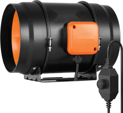 Produktbild von 126W Inline-Kanalventilator für Rauchabzug - HVAC Abluftgebläse Kit - AC Ventilator für effiziente Belüftung