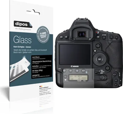 Produktbild von 2x Schutzfolie für Canon EOS-1D X Mark III matt - Anti-Shock 9H Folie dipos Glass Kunststoffglas