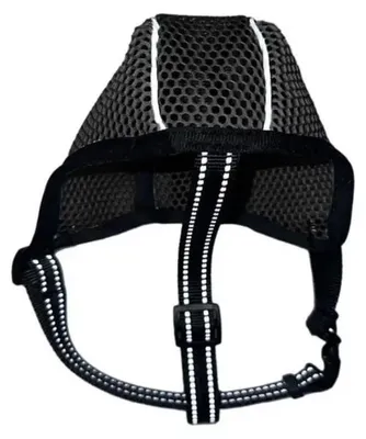 Hunde-Maulkorb, atmungsaktives Mesh, reflektierend, S