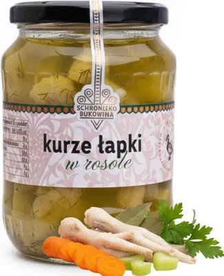Zdjęcie produktu dla Łapki kurczaka w bulionie 700 g – Schronisko Bukowina