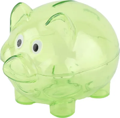 Image de Mignon cochon couleur créative cochon banque cadeau d'anniversaire cochon banque jouet(Vert)