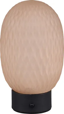 Immagine prodotto di Lampada da tavolo a LED, colore ambra, touch dimmer, batteria ricaricabile, H 20,5 cm