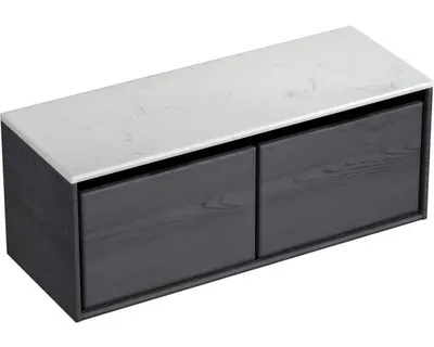 Obrázek produktu pro Koupelnová skříňka pod umyvadlo Sanox Loft dub černý 121 x 47 x 46 cm