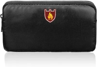 Produktbild von Geldtasche | Wasserdichte Faraday-Tasche mit Organisation | Reißverschluss | Tragbare Geldbörse für Pass und Schlüssel