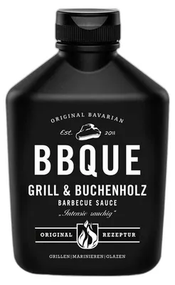 Obrázek produktu pro BBQUE BBQ omáčka Grill & Buchenholz, 400 ml