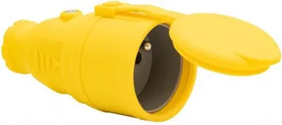 Obrázok produktu pre NOVA gumová zásuvka 230 V, 16 A, IP44, žltá