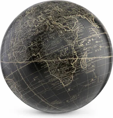 Immagine prodotto di Authentic Models Globus Vaugondy Sphere Black 14 cm, Weltkugel, Kunststoff, Papier, GL211