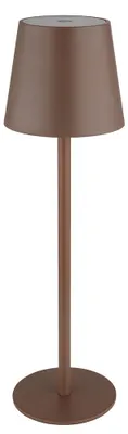 Produktbild von LED Tischleuchte, braun, Touchdimmer, Akku, H 36 cm