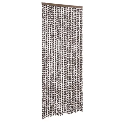 Produktbild von vidaXL Fliegenvorhang Braun und Weiß 100x200 cm Chenille