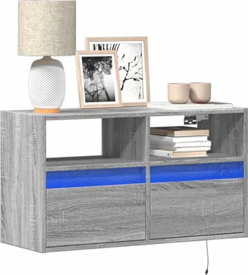 Immagine prodotto di Maison Exclusive - Mobile TV con illuminazione a LED Grigio Sonoma 80x31x45 cm