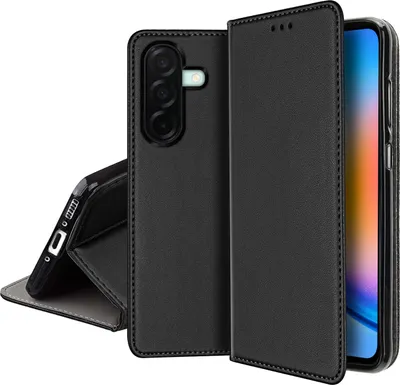 Obrázok produktu pre Kožené puzdro pre Samsung Galaxy A26 5G MAGNETICKÉ PUZDRO TOKRA GLASS 9H