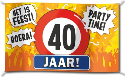 Produktbild von Paperdreams Fassadenflagge – 40 Jahre