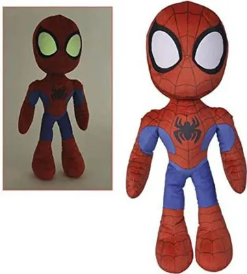 Produktbild von Simba - Marvel Spider-Man Plüschtier, 50 cm, 100 % Original, leuchtende Augen im Dunkeln, geeignet für alle Altersgruppen (6315875818)