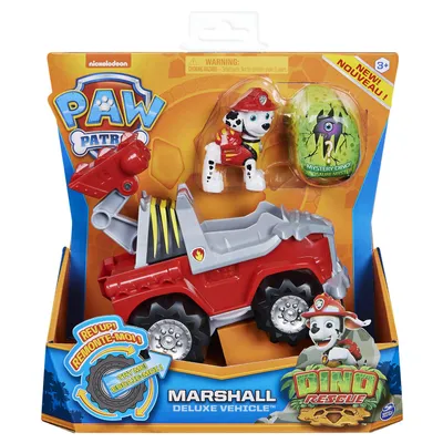 Zdjęcie produktu dla Spin Master 30552 - Pojazd podstawowy Paw Patrol Dino Rescue Marshalls z mechanizmem cofania