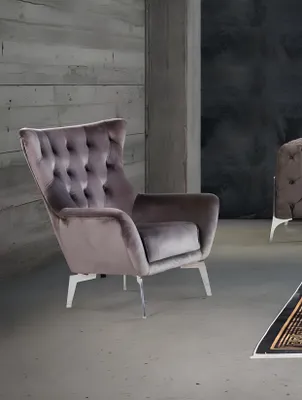 Produktbild von Sessel Einsitzer Luxus 1 Sitzer Polster Sitz Designer Textil Sitz Stoff Modern