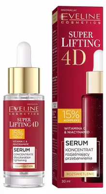 Produktbild von Eveline Cosmetics SUPER LIFTING 4D – feuchtigkeitsspendendes, strahlendes Serum