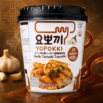 Produktbild von Yopokki Instant Garlic Teriyaki Topokki 120g