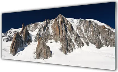 Produktbild von Acrylglasbilder 125x50 Wandbild Druck Gebirge Schnee Landschaft