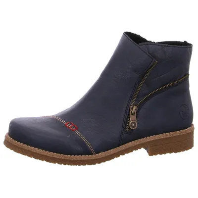 Produktbild von Rieker Damen Stiefelette Ankle Boot Zierreißverschluss 73571, Größe:38 EU, Farbe:Blau