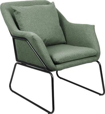 Produktbild von SVITA JOSIE Sessel gepolstert Beistellsessel Couch Einzel Relaxsessel Stoff Grün