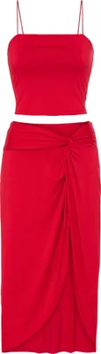 Produktbild von LSCN by Lascana Spaghettitop 2 -teilig rot Größe 42