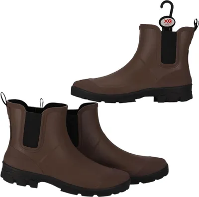 Productafbeelding van Van der Meulen heren rubberlaarzen, bruin, maat 44, waterdicht, comfortabel
