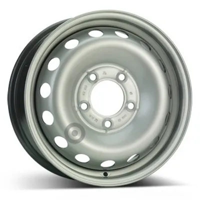 Produktbild von 16 Zoll Stahlfelge ALCAR 16"x6.5" 5x130 PCD ET66 89.00mm Felge Silber