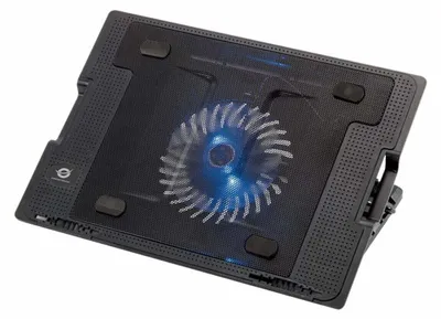 Obrázek produktu pro Conceptronic CNBCOOLSTAND1F, 43,2 cm (17"), 1 kusů, 14 cm, Černá, USB, USB