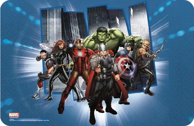 Produktbild von Marvel Avengers Platzdeckchen Tischunterlage 43cm x 28cm