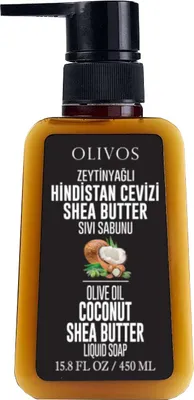 Produktbild von Olivos Olive Oil Liquid Soap Coconut Shea Butter, 1x 450ml flüssige Handseife mit Kokosnuss Flüssigseife