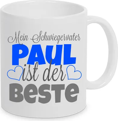 Produktbild von TassenKing - Mein Schwiegervater "Name" ist der Beste. (kann mit jedem Namen individuell bedruckt werden) Kaffeetasse als Geschenkidee. Bester Schwiegervater der Welt Tasse.