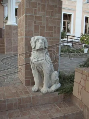 Produktbild von Garten Dekoration Hund Statue Skulptur Figuren Skulpturen Designer Figur 180