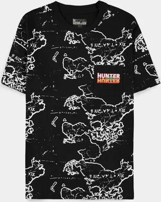 Productafbeelding van Hunter X Hunter - Zwart T-shirt voor heren, losvallende pasvorm, korte mouwen