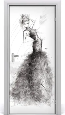 Produktbild von Tulup Türaufkleber 95x205 cm Dekorative Aufkleber Selbstklebend Wasserdichte Tapete Abnehmbar Schlafzimmer Wohnzimmer Wohnkultur - Modeillustration