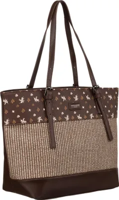 Produktbild von David Jones | Große Shopper-Tasche, für Damen, mit verstellbaren Griffen, Braun, 42.5x28x15 cm
