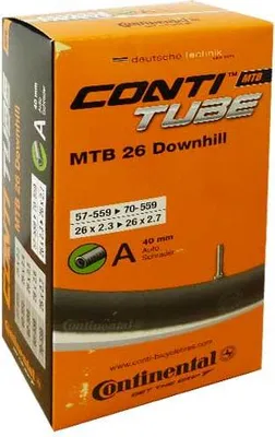 Obrázok produktu pre Continental 0181771 26' duša 'MTB 26 Downhill', 26x2.30/2.70' (57/70-559), AV 40 mm, čierna