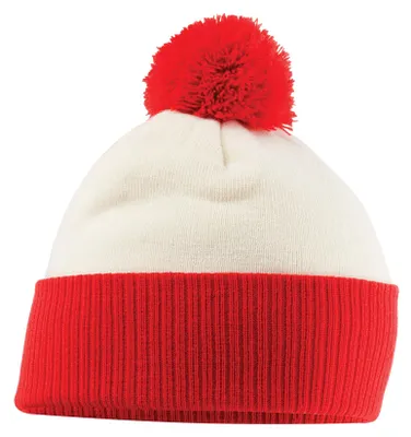 Immagine prodotto di Beechfield - Cappellino "Snowstar" per uomo/donna Unisex LT577 (taglia unica) (bianco naturale/rosso brillante)