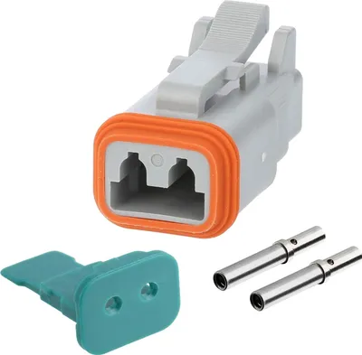 Produktbild von Amphenol AS-2SF 103 SET-Kabeldose AT-Serie Buchse, 2-polig, Crimpanschluss Isolationsdurchmesser 2,24mm - 3,68mm,