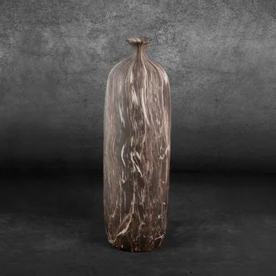Produktbild von Dolomit-Vase MARIKA, braun, 13x13x52 cm