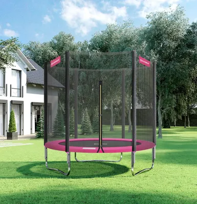 Produktbild von Trampolin Ø183cm Kindertrampolin Gartentrampolin mit Sicherheitsnetz Outdoor Indoor
