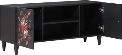 Zdjęcie produktu dla vidaXL Szafki do przechowywania Wielokolorowe 105 x 33,5 x 46 cm lite drewno mango