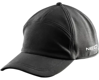 Immagine prodotto di NEO TOOLS Berretto da baseball - Berretto da baseball da uomo e da donna - Berretto piatto - Berretto da baseball elegante da uomo - Nero con paraorecchie