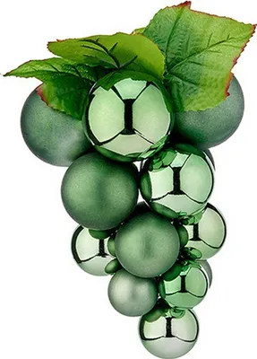 Produktbild von Grüne Kunststoff-Weihnachtskugel 19 x 28 x 19 cm