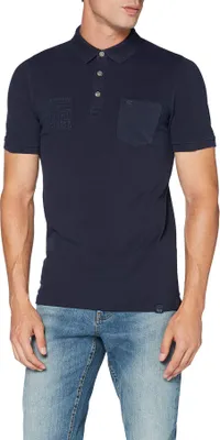 Produktbild von 25114 Camel Active, , kurzarm Polohemd Poloshirt, Pique, darkblue, M